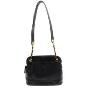 Pre-owned Leather chanel-bags Chanel Vintage , Black , Dames