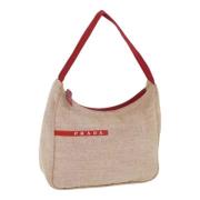 Pre-owned Canvas handbags Prada Vintage , Beige , Dames