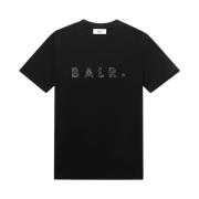 Korte Mouwen Jet Zwart Phantom Shirt Balr. , Black , Heren