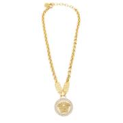 Pre-owned Fabric necklaces Versace Pre-owned , Yellow , Dames