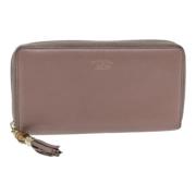 Pre-owned Leather wallets Gucci Vintage , Pink , Dames