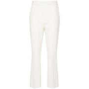 Witte Broek Rechte Pijp Geperst Max Mara , White , Dames