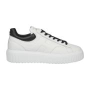 Witte Sneakers met H-strepen Hogan , White , Heren