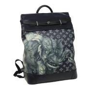 Pre-owned Canvas backpacks Louis Vuitton Vintage , Black , Dames