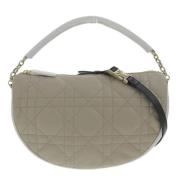 Pre-owned Leather dior-bags Dior Vintage , Beige , Dames