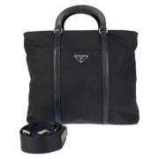 Pre-owned Canvas prada-bags Prada Vintage , Black , Dames