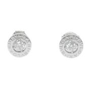 Pre-owned White Gold earrings Bvlgari Vintage , Gray , Dames