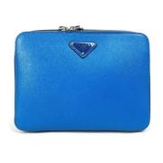 Pre-owned Leather prada-bags Prada Vintage , Blue , Dames