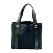 Pre-owned Canvas handbags Bvlgari Vintage , Black , Dames