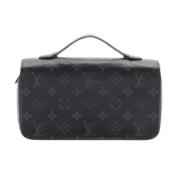 Pre-owned Leather wallets Louis Vuitton Vintage , Black , Dames