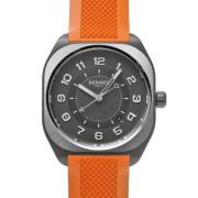 Pre-owned Rubber watches Hermès Vintage , Gray , Heren