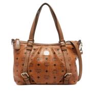 Pre-owned Leather handbags MCM Pre-owned , Brown , Dames