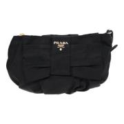 Pre-owned Nylon pouches Prada Vintage , Black , Dames