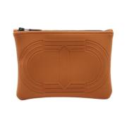 Pre-owned Fabric wallets Hermès Vintage , Brown , Dames