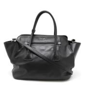 Pre-owned Leather handbags Prada Vintage , Black , Dames