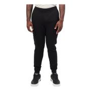 Zwarte Sweatpants met Zijlogo Zakken Emporio Armani , Black , Heren