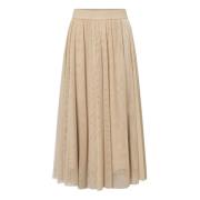 Elastische Taille Tule Rok Joop! , Beige , Dames