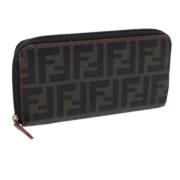 Pre-owned Canvas wallets Fendi Vintage , Black , Dames