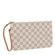 Pre-owned Canvas pouches Louis Vuitton Vintage , Beige , Dames