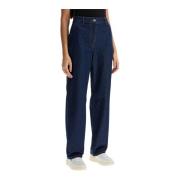 Rechte jeans met borduursel Maison Kitsuné , Blue , Dames