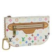 Pre-owned Canvas pouches Louis Vuitton Vintage , White , Dames