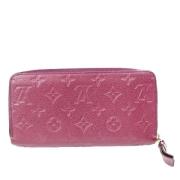 Pre-owned Leather wallets Louis Vuitton Vintage , Red , Dames