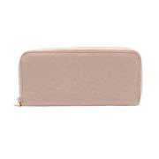 Pre-owned Leather wallets Burberry Vintage , Pink , Dames