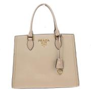 Pre-owned Leather prada-bags Prada Vintage , Beige , Dames