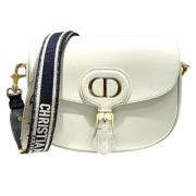 Pre-owned Leather dior-bags Dior Vintage , White , Dames