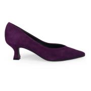 Paarse Suède Hakpumps Sangiorgio , Purple , Dames