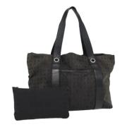 Pre-owned Canvas handbags Bvlgari Vintage , Black , Dames