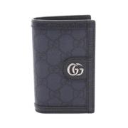 Pre-owned Leather wallets Gucci Vintage , Blue , Dames