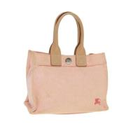 Pre-owned Canvas handbags Burberry Vintage , Pink , Dames