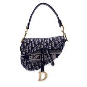 Pre-owned Canvas dior-bags Dior Vintage , Blue , Dames