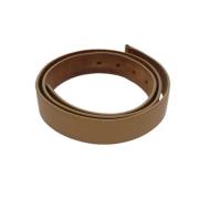 Pre-owned Leather belts Louis Vuitton Vintage , Beige , Dames