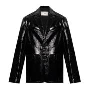 Leren blazer Ami Paris , Black , Heren