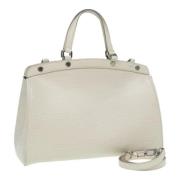 Pre-owned Leather louis-vuitton-bags Louis Vuitton Vintage , White , D...