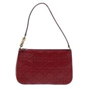 Pre-owned Leather clutches Dior Vintage , Red , Dames