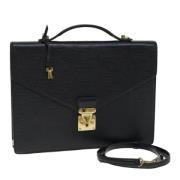 Pre-owned Leather louis-vuitton-bags Louis Vuitton Vintage , Black , D...