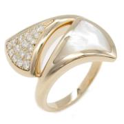 Pre-owned Metal rings Bvlgari Vintage , White , Dames