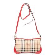 Pre-owned Canvas shoulder-bags Burberry Vintage , Beige , Dames