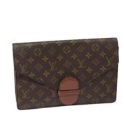 Pre-owned Canvas clutches Louis Vuitton Vintage , Brown , Dames