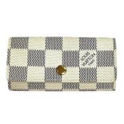 Pre-owned Canvas key-holders Louis Vuitton Vintage , White , Unisex