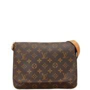 Pre-owned Canvas louis-vuitton-bags Louis Vuitton Vintage , Brown , Da...