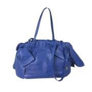 Pre-owned Leather prada-bags Prada Vintage , Blue , Dames