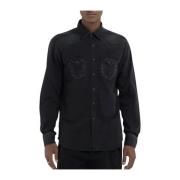 Zwart Delav Shirt Model M4023.000.15470B Replay , Black , Heren