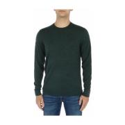 Klassieke Crew Neck Trui - Groen Superdry , Green , Heren