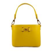 Gele Synthetisch Leren Bucket Bag Elisabetta Franchi , Yellow , Dames