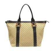 Pre-owned Canvas totes Gucci Vintage , Beige , Dames