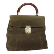 Pre-owned Suede handbags Prada Vintage , Brown , Dames